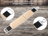 Abziehleder Streichriemen EXTRA BREIT mit Solingen Schleif Paste 2er Set