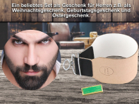 Abziehleder Streichriemen EXTRA BREIT mit Solingen Schleif Paste 2er Set