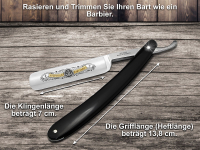 Rasiermesser aus SOLINGEN Extra Scharf  Germany 5/8 Zoll Hohlschliff zur optimalen Bartpflege fr eine grndliche Nassrasur