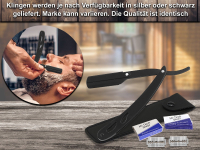 Rasiermesser Razor Rasierer Wechselklinge Set mit 10 Rasierklingen