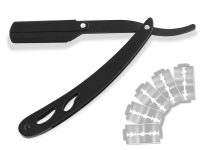 Rasierer Rasiermesser Wechselklinge Set mit 50 Rasiermesserklingen