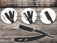 Rasierer Rasiermesser Wechselklinge Set mit 50 Rasiermesserklingen