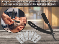 Rasierer Rasiermesser Wechselklinge Set mit 50 Rasiermesserklingen