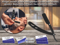 Rasierer Rasiermesser Set mit 100 Rasierklingen