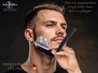 Solingen Rasiermesser-Set Rasiermesser Lederiemen Abziehleder und Paste  Germany Profi Rasier-Set f�r Herren zur perfekten Bartpflege M�nner Geschenk Set f�r Geburtstag Ostern Weihnachten