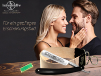 Solingen Rasiermesser-Set Rasiermesser Lederiemen Abziehleder und Paste  Germany Profi Rasier-Set f�r Herren zur perfekten Bartpflege M�nner Geschenk Set f�r Geburtstag Ostern Weihnachten