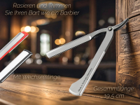 Rasierer Rasiermesser Wechselklinge aus Solingen  Bartmesser Rasier-Set fr Herren fr Kleine und Groe Rasierklinge Messer Nassrasur