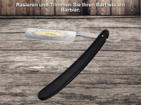 Klassisches Rasiermesser Set mit Goldtzung + Paste aus Solingen