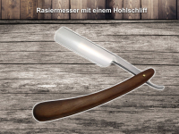 Rasiermesser Set 2-Teilig Holzgriff mit Schleif-Paste aus Solingen