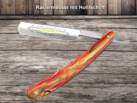 Rasiermesser Set 3-Teilig Goldtzung + Streichriemen + Paste Solingen