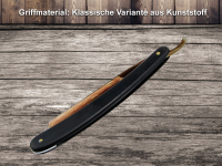 3-Teiliges Rasiermesser Set mit Paste aus Solingen + Leder-Streichriemen LASER-Beschichtung