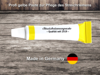 3-Teiliges Rasiermesser Set mit Paste aus Solingen + Leder-Streichriemen LASER-Beschichtung