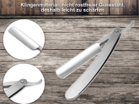 3-Teiliges Rasiermesser Set mit Abziehleder + Schrf-Paste aus Solingen Edelstahl