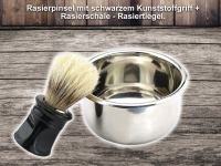 Komplett Rasur Set 8-Teilig Rasiermesser, Abziehleder + weiteres Zubehr