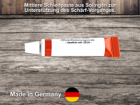 Set Rasiermesser 5/8 Zoll 8-Teilig + Streichriemen + Bartschere + Paste Solingen