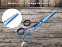 Rasiermesser-Set im Etui mit Bartschere + Friseur-Haarschere 4-Teilig