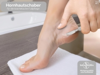 Profi Hornhautschaber Stumpfes Skalpell Creme-Schaber aus rostfreiem Edelstahl Hornhautentferner Pedik�re Schaber zur sanften Entfernung der Hornhaut f�r die Fu�pflege 14,5 cm