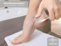Profi Hornhautschaber Stumpfes Skalpell Creme-Schaber aus rostfreiem Edelstahl Hornhautentferner Pedik�re Schaber zur sanften Entfernung der Hornhaut f�r die Fu�pflege 15 cm