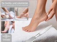 Profi Hornhautschaber Set Stumpf Creme-Schaber aus rostfreiem Edelstahl Fu�pflegeinstrument Hornhautentferner Pedik�re Schaber zur sanften Entfernung der Hornhaut f�r die Fu�pflege