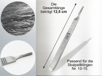 Skalpellgriff Nr. 3 mit Skalierung aus rostfreiem Edelstahl