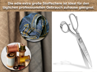 Stoffschere Schneiderschere Textilschere 24,5 cm 10 Zoll aus Edelstahl Klassische Schere