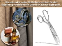 Premium Stoffschere Schneiderschere Handgeschliffene Textilschere 28 cm Groe Schere ICE-Tempered Eisgehrtet