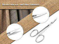 Schneiderscheren Set Stoffschere mit Nhschere 3-Teilig mit Extra scharfen Schnittflchen fr Dicke und dnne Stoffe