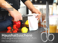 Küchenschere Haushaltsschere Ergonomische Allzweck-Schere  20 cm Kochschere Rostfreie Edelstahlschere Mehrzweck-Schere für Arbeiten Rund um den Haushalt