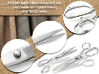 Stoffscheren-Set Schneiderschere Textilschere 6 + 12 Zoll