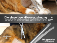 Hundeschere Fellschere Hundehaarschere Sicherheit Mikroverzahnun