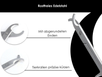 Krallenschere EDELSTAHL Kleintiere Hunde Katze Nager