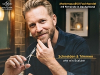 Bartschere mit einseitiger Mikroverzahnung