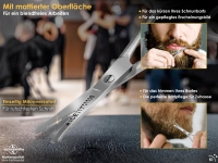 Bartschere mit einseitiger Mikroverzahnung