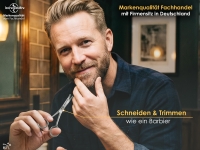 Bartschere mit einseitiger Mikroverzahnung