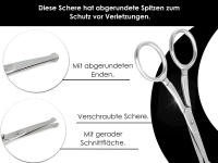 Nasenhaarschere mit gerader Schnittflche