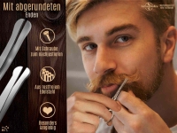 Set Bartschere Nasen-Haarschere Ohrhaarschere