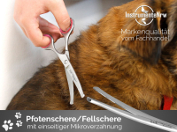 Fell-Haarschere CARBON CUT Schere mit Mikroverzahnung GROOMING Edelstahl-Rostfrei