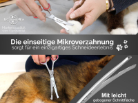 Fell-Haarschere CARBON CUT Schere mit Mikroverzahnung GROOMING Edelstahl-Rostfrei