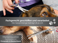 Fell-Haarschere CARBON CUT Schere mit Mikroverzahnung GROOMING Edelstahl-Rostfrei