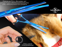 Fellschere Hunde-Haarschere 6,5 Zoll 16,51 cm mit Sicherheitsenden