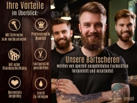Bartschere Nasenhaarschere mit Mikroverzahnung und Sicherheitsenden