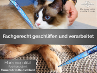 Profi Fellschere fr Hunde und Katzen Gerade mit Titan Beschichtung Haarschere Hundehaarschere in 20 cm