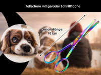 Pfotenschere Hunde Ballenschere gerade und mit abgerundeten Spitzen 10 cm