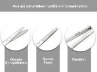 Bastelschere Papierschere Universalschere aus rostfreiem Edelstahl 11,5 cm Abgerundet mit runden Stumpfen Enden